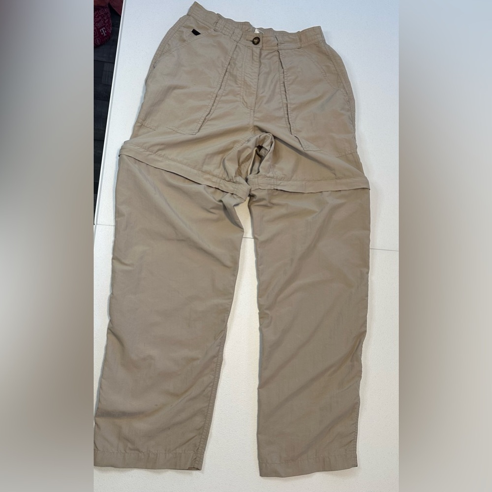 The North Face Pants Mens Small Cargo Beige Convertible Zip Off Shorts‎ Nylon